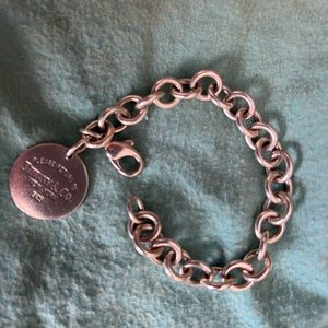 Sterling Tiffany and Co. charm bracelet